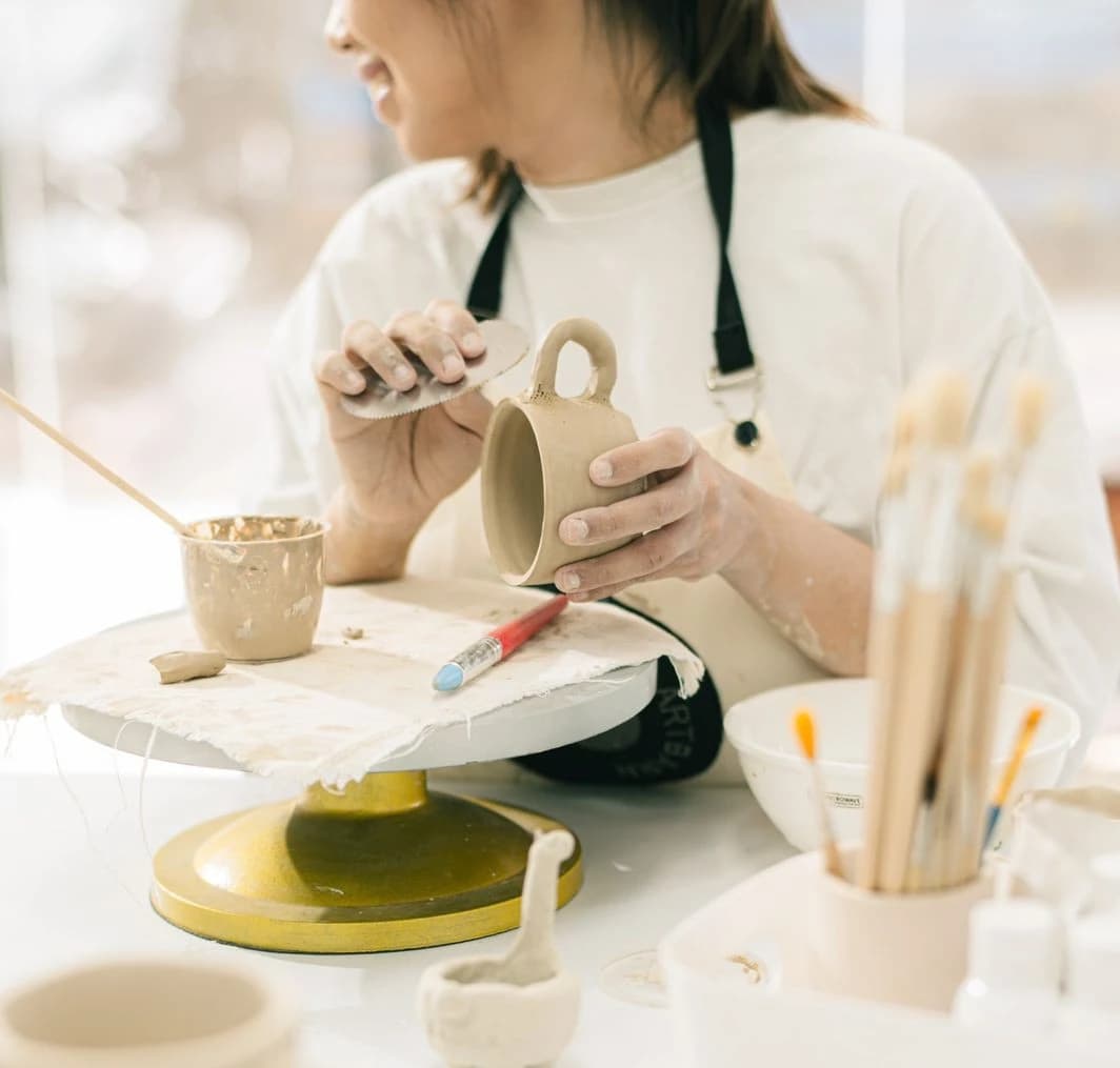 Hands-on pottery activity